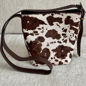 Margot New York Kaye Mini Bucket Crossbody Cowhide Shoulder Bag